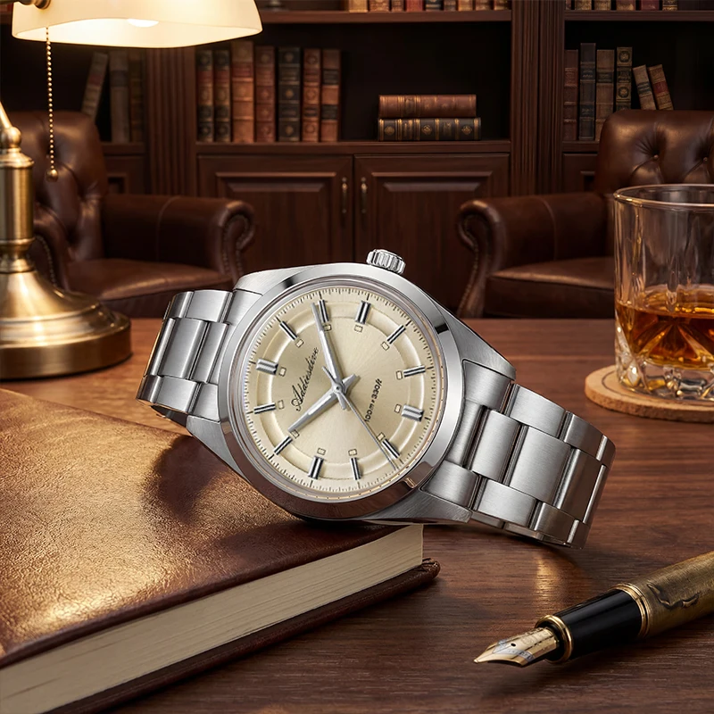 Мужские кварцевые часы ADDIESDIVE 36 мм с купольным стеклом K1, японский механизм VH31, люксовые, суперлюминесцентные, водонепроницаемые до 100 м, стальные, для дайвинга, новые
Мужские кварцевые часы ADDIESDIVE 36 мм с купольным стеклом K1, японский механизм VH31, люксовые, суперлюминесцентные, водонепроницаемые до 100 м, стальные, для дайвинга, новые