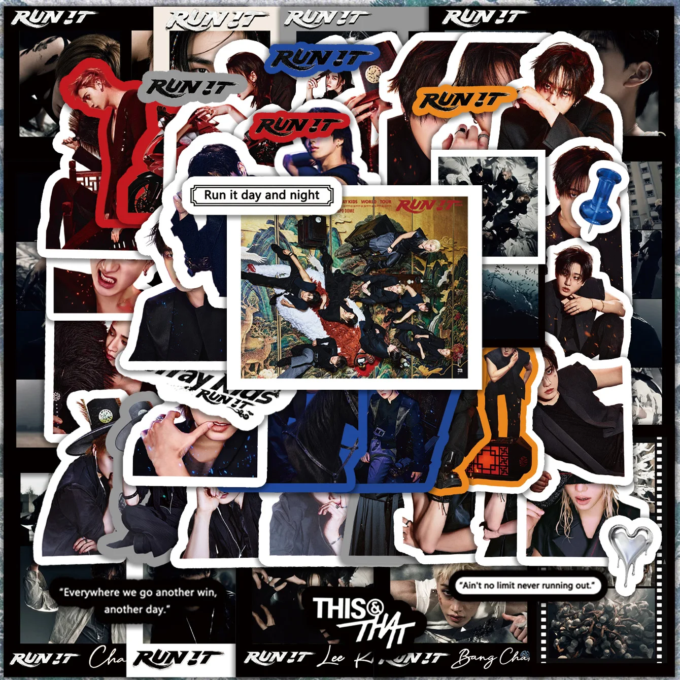 6 Sheets/70Pcs Run It Stickers, Stray/Kids Stickers, Skz Stickers, This That Stickers, Exquisite Stickers, Decorative Stickers, DIY Scrapbook Stickers, Party Favors, Gift Packaging Stickers
6 Sheets/70Pcs Run It Stickers, Stray/Kids Stickers, Skz Stickers, This That Stickers, Exquisite Stickers, Decorative Stickers, DIY Scrapbook Stickers, Party Favors, Gift Packaging Stickers