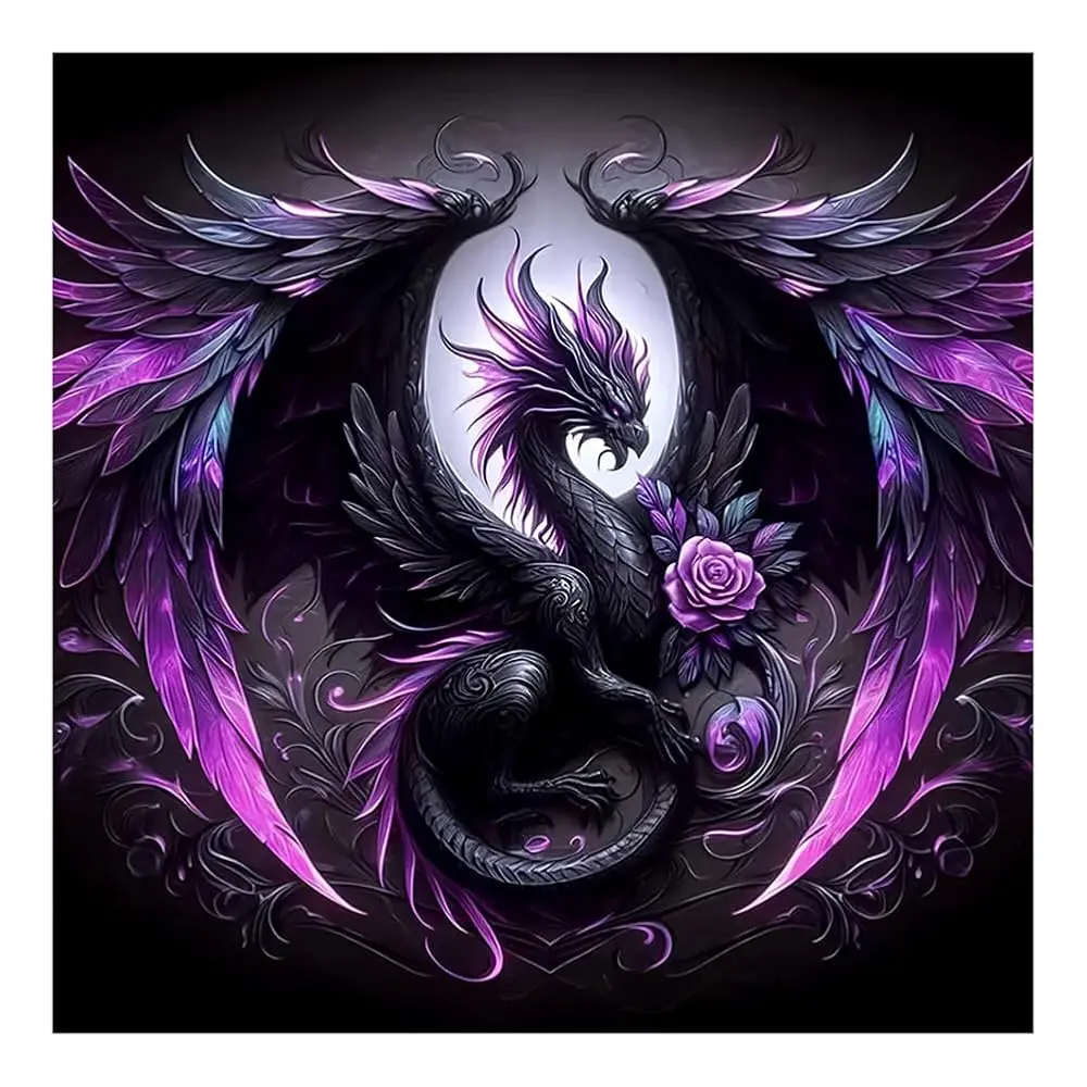 Purple Dragon Diamond Art Kits for Adults, 5D Diamond Painting Kits for Beginners, DIY Round Full Drill Bead Craft for Home
Purple Dragon Diamond Art Kits for Adults, 5D Diamond Painting Kits for Beginners, DIY Round Full Drill Bead Craft for Home