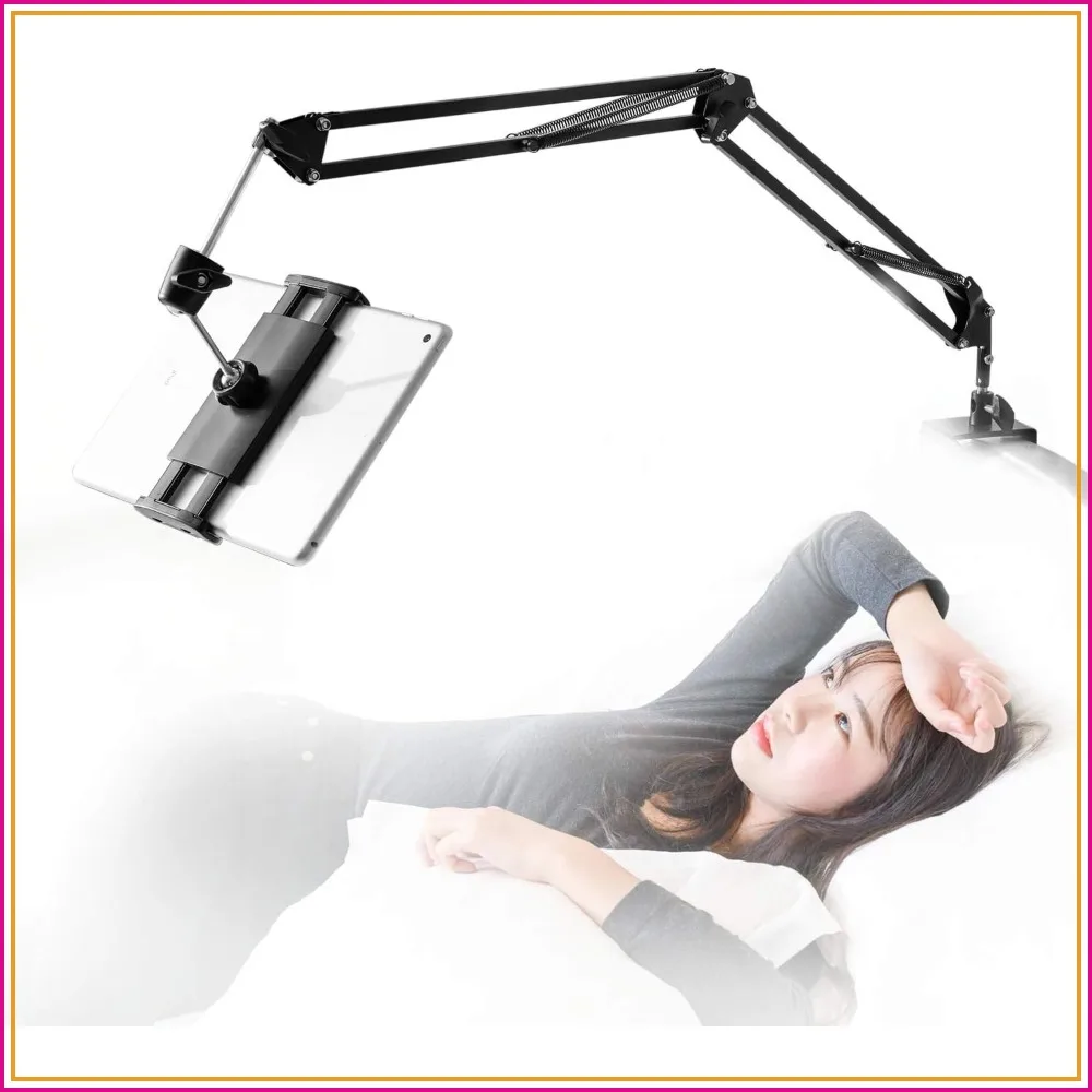 360° Rotating Tablet Stand for Bed, Adjustable Aluminum Arm Holder for iPad, iPhone, Kindle, Switch, 4.7-12.9 inch
360° Rotating Tablet Stand for Bed, Adjustable Aluminum Arm Holder for iPad, iPhone, Kindle, Switch, 4.7-12.9 inch