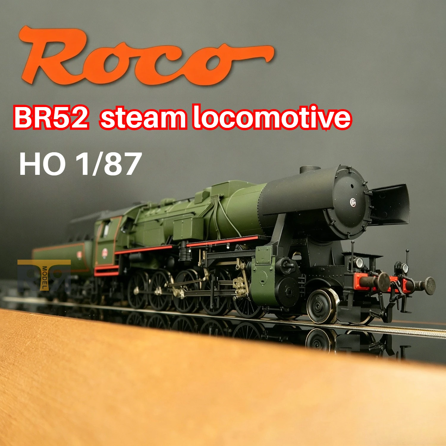 ROCO HO Type 1/87 Train Model BR52 Steam Locomotive 7110038 Digital Sound Version Black/green Paint Toy Train Boys Toy Gift
ROCO HO Type 1/87 Train Model BR52 Steam Locomotive 7110038 Digital Sound Version Black/green Paint Toy Train Boys Toy Gift