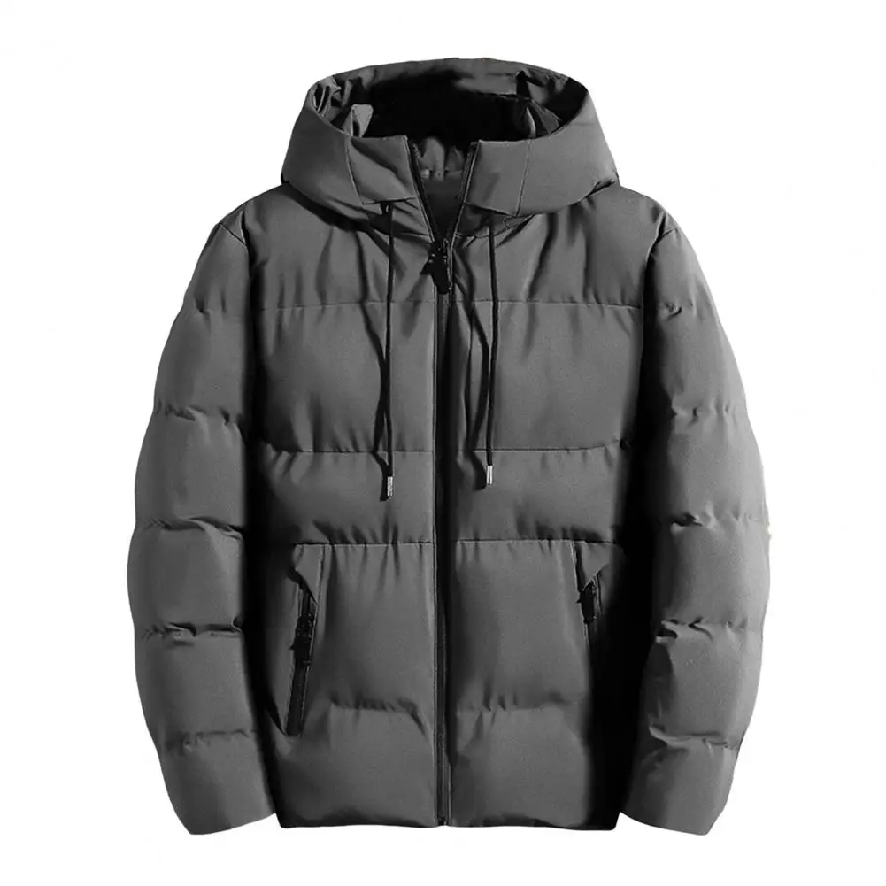 Men Outerwear Jacket Men's Quilted Cotton Coat with Stand Collar Drawstring Zipper Placket Pockets Solid Color for Winter
Men Outerwear Jacket Men's Quilted Cotton Coat with Stand Collar Drawstring Zipper Placket Pockets Solid Color for Winter