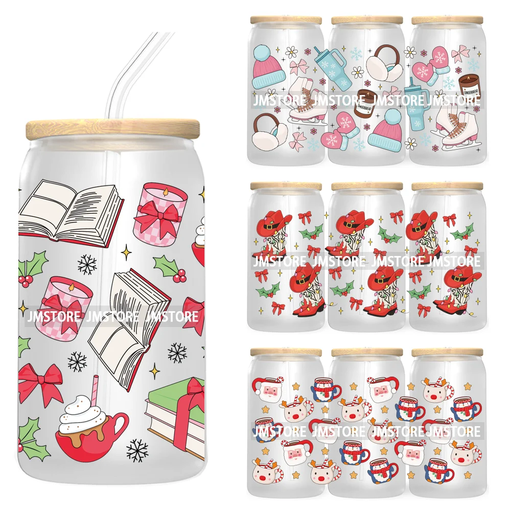 Book Lover Merry Christmas Bow UV DTF Cup Wraps Transfers Sticker For 16OZ Libbey Glass Can Xmas Cheer Coffee Cup Winter Basics 
Book Lover Merry Christmas Bow UV DTF Cup Wraps Transfers Sticker For 16OZ Libbey Glass Can Xmas Cheer Coffee Cup Winter Basics