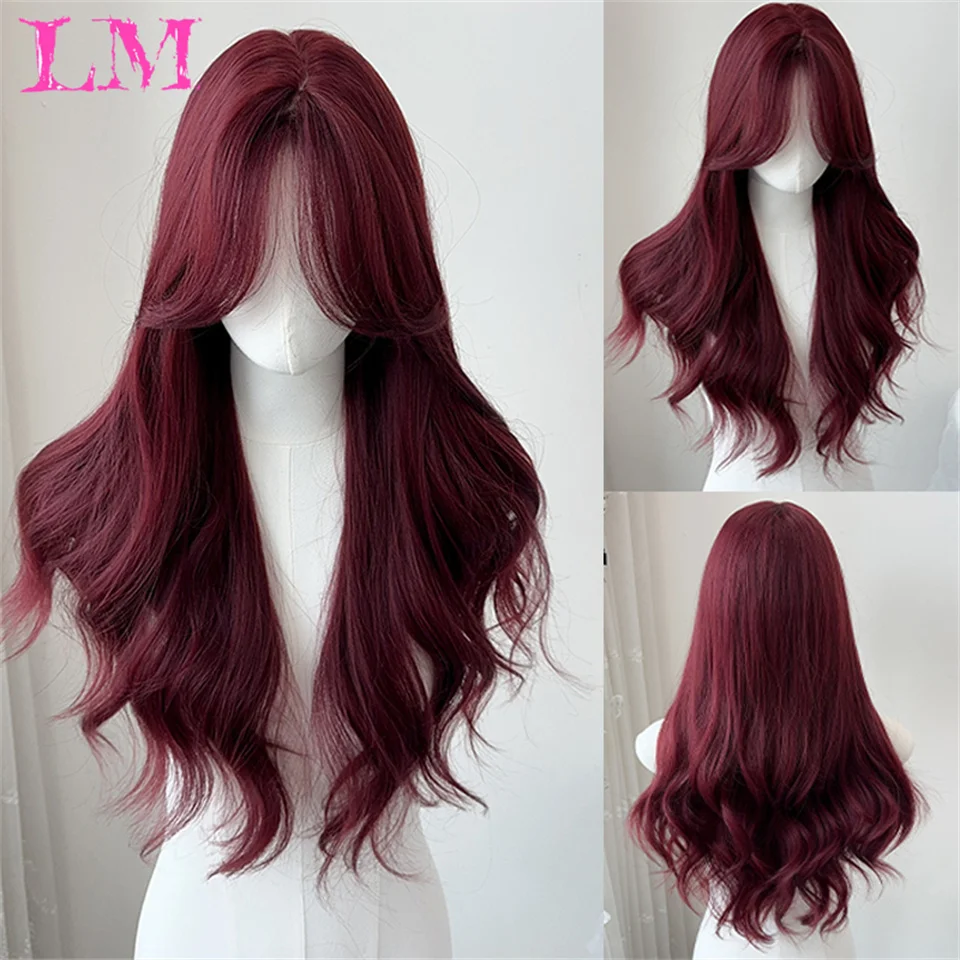 LM Red large wave synthetic wig for women, Halloween Cosplay party, daily use of high-temperature silk wig full head cover
LM Red large wave synthetic wig for women, Halloween Cosplay party, daily use of high-temperature silk wig full head cover