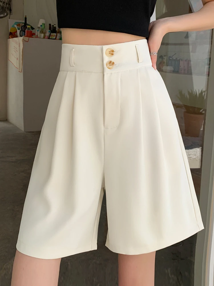 2024 Summer Women's Fashion Thin Solid Color Suit Shorts Female High Waist Chiffon Shorts Ladies Loose Straight Short Pants L210
2024 Summer Women's Fashion Thin Solid Color Suit Shorts Female High Waist Chiffon Shorts Ladies Loose Straight Short Pants L210