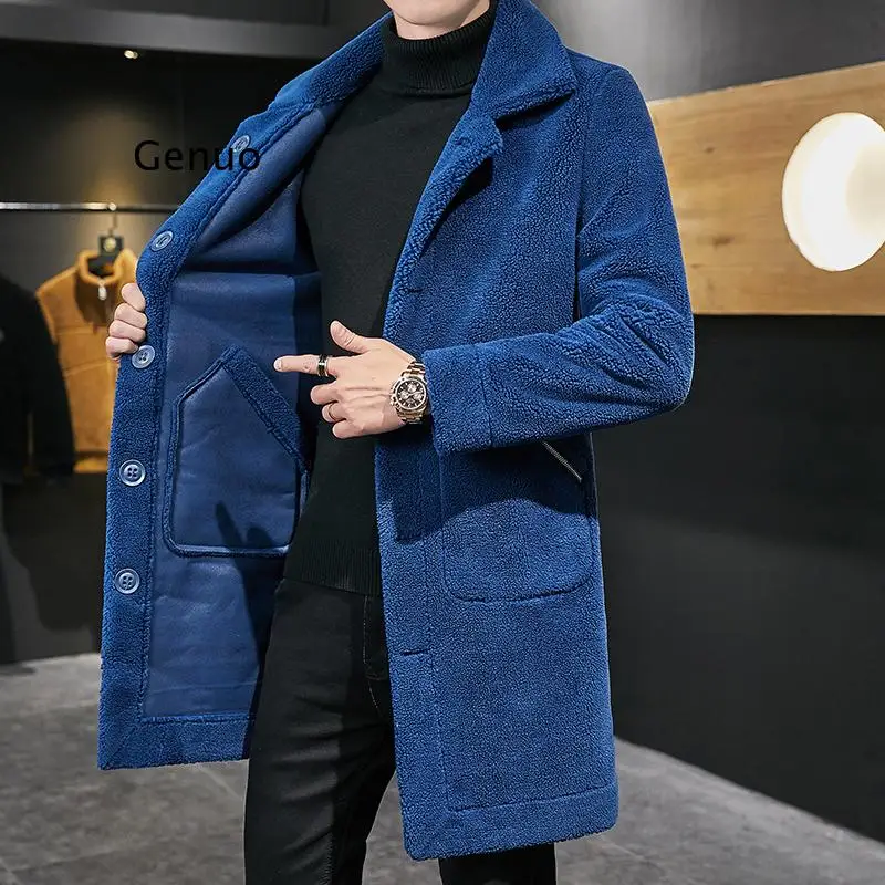 High Quality Men Autumn Winter Double-Sided Wear Medium Length Woolen Overcoat Business Casual Slim One Fur Pelleted Wool Jacket
High Quality Men Autumn Winter Double-Sided Wear Medium Length Woolen Overcoat Business Casual Slim One Fur Pelleted Wool Jacket