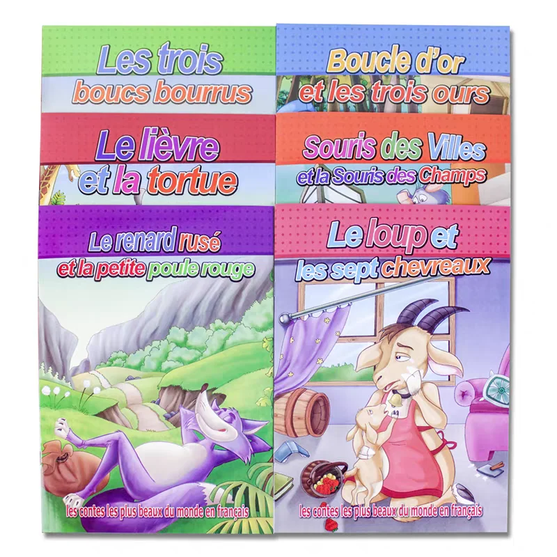 French 6pcs Children's Bedtime Book Interesting Fairy Tales Enriching Kid's Hearts Preschool Education Gift
French 6pcs Children's Bedtime Book Interesting Fairy Tales Enriching Kid's Hearts Preschool Education Gift