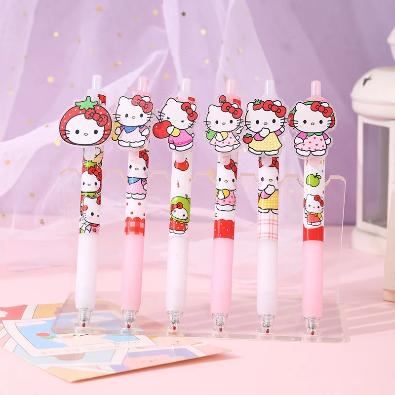48pcs/lot Kawaii Sanrio Kitty Press Gel Pens Cute 0.5mm Black Ink Neutral Pen Office School Supplies Gift
48pcs/lot Kawaii Sanrio Kitty Press Gel Pens Cute 0.5mm Black Ink Neutral Pen Office School Supplies Gift
