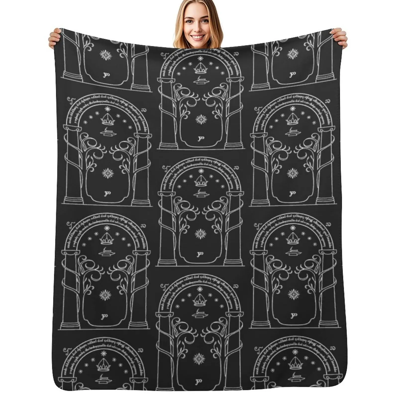 Doors Of Durin (Light) Throw Blanket Shaggy Furry Soft Blanket for Bedroom Living Room
Doors Of Durin (Light) Throw Blanket Shaggy Furry Soft Blanket for Bedroom Living Room