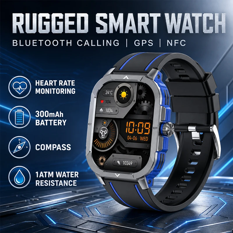 2026 NFC Smart Watch 2.06-inch AMOLED HD Touch Screen Heart Rate Monitoring BT Call IP68 Waterproof Smartwatches for Android iOS
2026 NFC Smart Watch 2.06-inch AMOLED HD Touch Screen Heart Rate Monitoring BT Call IP68 Waterproof Smartwatches for Android iOS