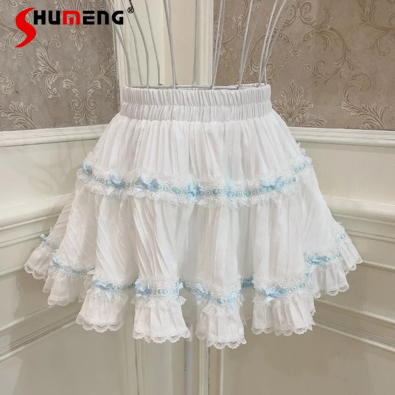 Japanese Lolita Princess Skort with Bow Tiered Cake Ruffle Skirt Lace Trim Cute Floral Edge Versatile Mini Skirts Ladies Girls
Japanese Lolita Princess Skort with Bow Tiered Cake Ruffle Skirt Lace Trim Cute Floral Edge Versatile Mini Skirts Ladies Girls