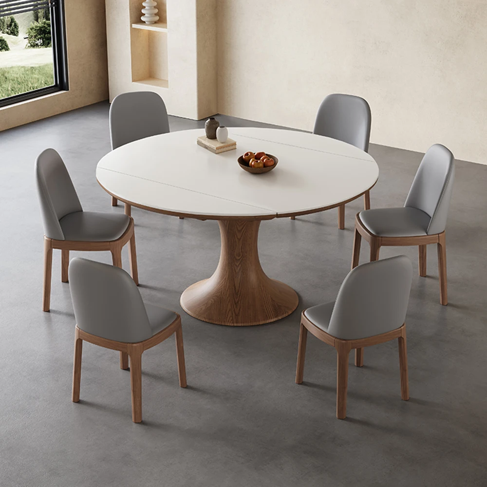 Luxury White Dining Table Living Modern Turntable Extendable Minimalist Dining Table Round Waterproof Esstische Accessories
Luxury White Dining Table Living Modern Turntable Extendable Minimalist Dining Table Round Waterproof Esstische Accessories