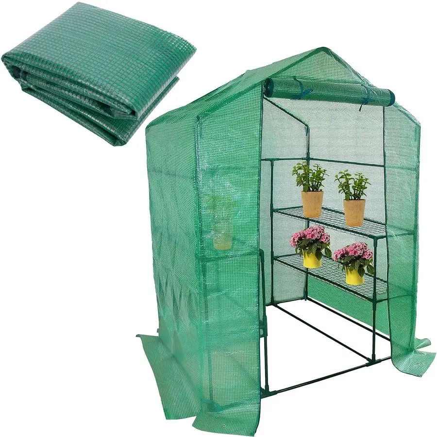 Greenhouse Replacement Cover with RollUp Zipper Door 56x56x76 PE Plant Gardening Greenhouse Cover for Gardening Plants Cold Fros
Greenhouse Replacement Cover with RollUp Zipper Door 56x56x76 PE Plant Gardening Greenhouse Cover for Gardening Plants Cold Fros