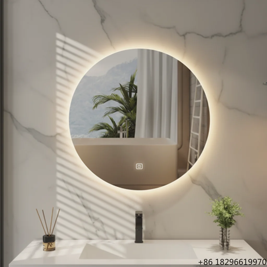 Round LED Backlit Smart Bathroom Anti-Fog
Round LED Backlit Smart Bathroom Anti-Fog