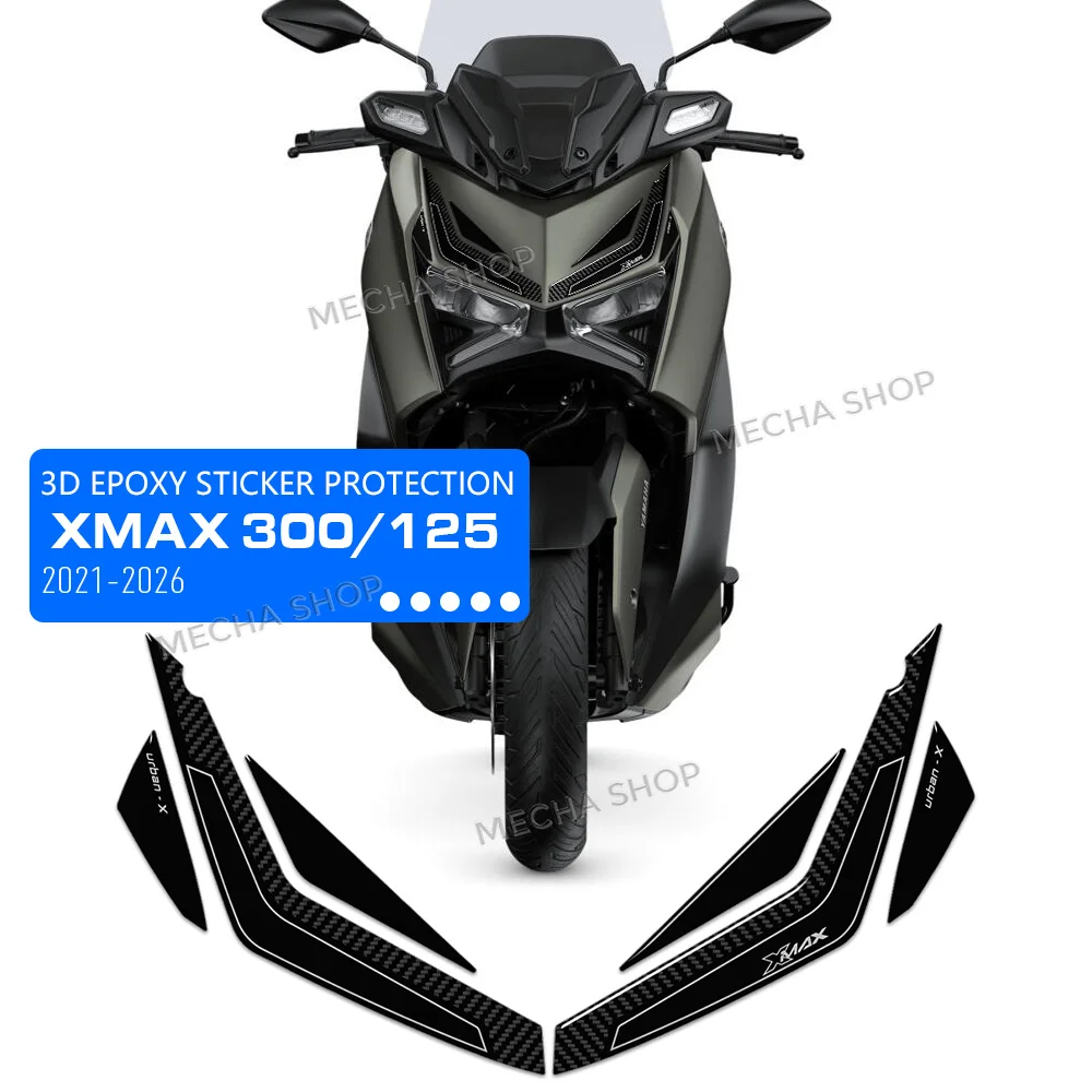 XMAX Accessories Scooter Headlight Front Mask Fairing 3D Resin Sticker For XMax 300 X MAX125 2023 2024 2025 2026
XMAX Accessories Scooter Headlight Front Mask Fairing 3D Resin Sticker For XMax 300 X MAX125 2023 2024 2025 2026