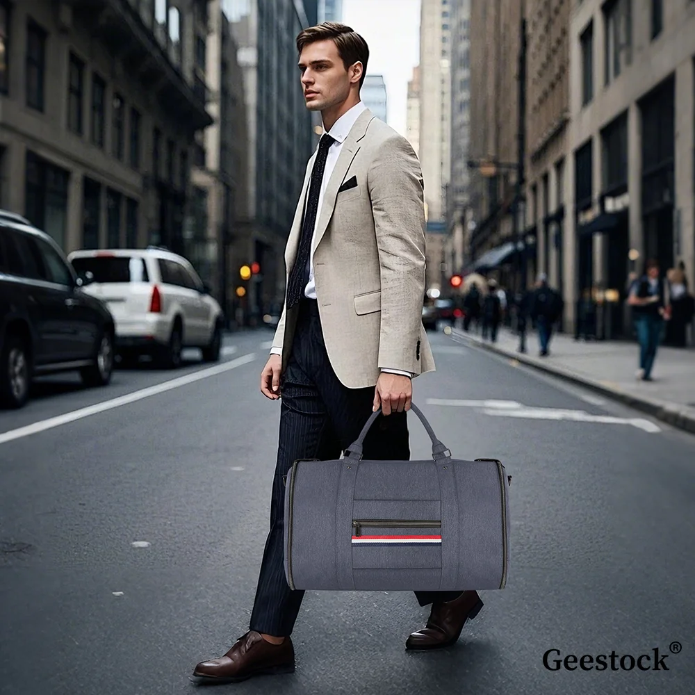 Geestock 45L Men Garment Duffel Bag 2 In 1 Business Travel Suit Bag Carry On Weekender Shoulder Bag With Separate Shoe Pouch
Geestock 45L Men Garment Duffel Bag 2 In 1 Business Travel Suit Bag Carry On Weekender Shoulder Bag With Separate Shoe Pouch