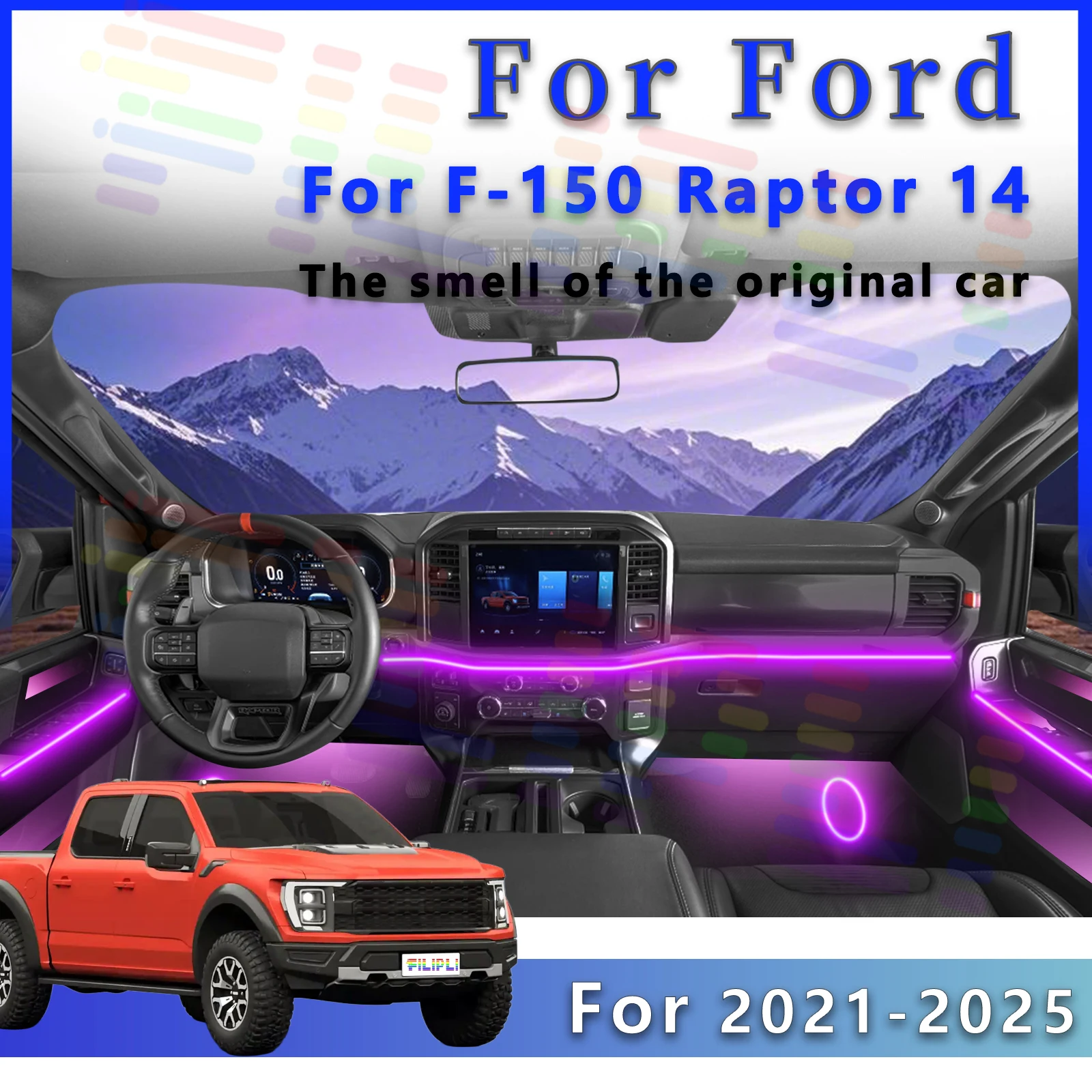 Для Ford F-150 Raptor 14-го поколения внутренняя декоративная светодиодная лампа окружающего освещения 64 цвета с управлением через приложение акриловая полоса с несколькими M
Для Ford F-150 Raptor 14-го поколения внутренняя декоративная светодиодная лампа окружающего освещения 64 цвета с управлением через приложение акриловая полоса с несколькими M