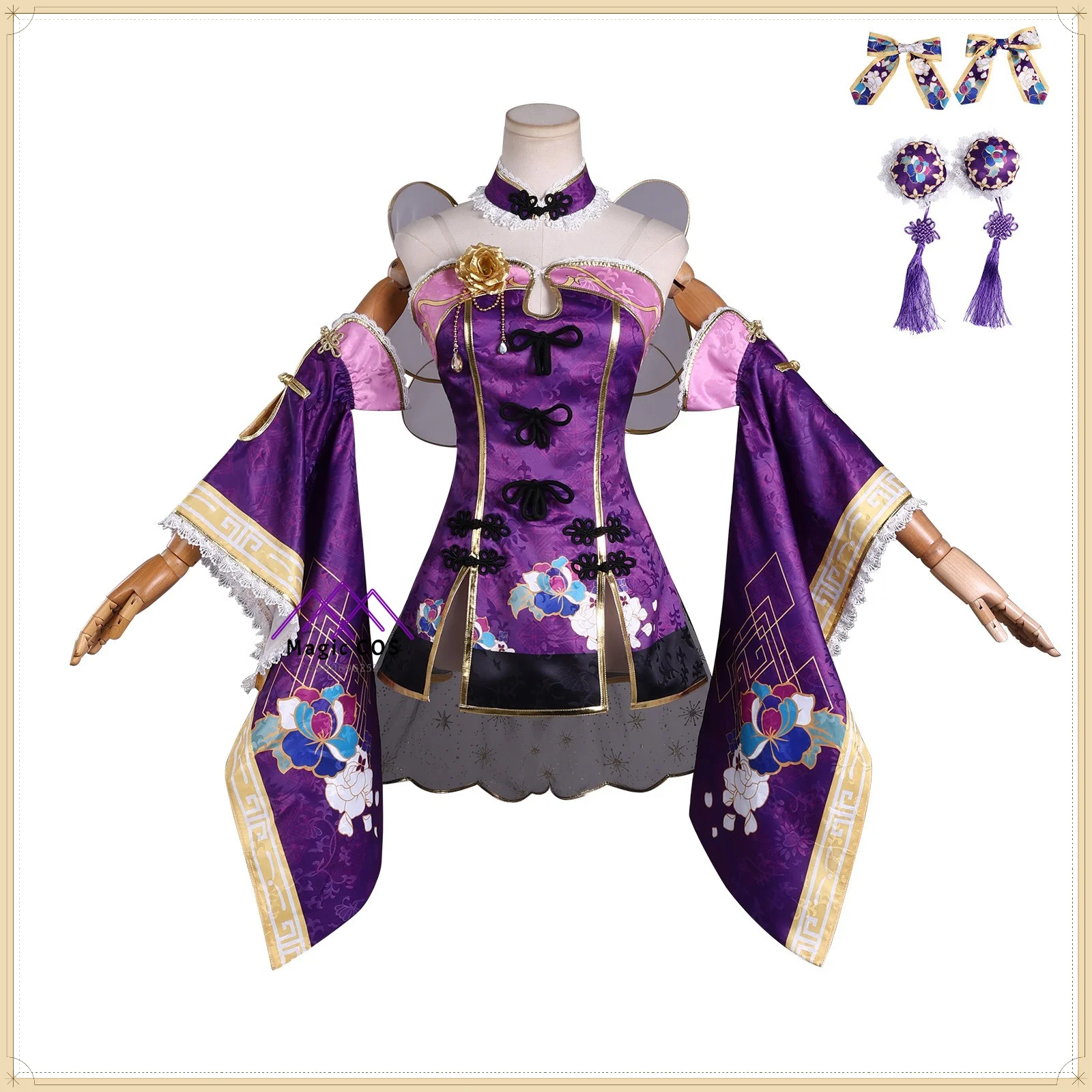High Quality Full Set Mari Ohara Cosplay Costume - Women's Elegant Purple Cheongsam Ornament Anime Clothes Comic Con Party Suit
High Quality Full Set Mari Ohara Cosplay Costume - Women's Elegant Purple Cheongsam Ornament Anime Clothes Comic Con Party Suit