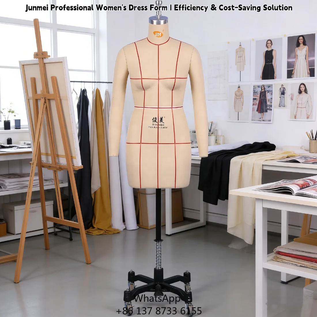 Hot Sale Custom-Size Female Half Body Dress Draping Bust Form Adjustable Stand Fiberglass Sewing Tailor Standing Pose
Hot Sale Custom-Size Female Half Body Dress Draping Bust Form Adjustable Stand Fiberglass Sewing Tailor Standing Pose