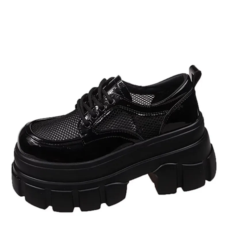 Leather Women's Shoes Female Footwear Clogs Platform Oxfords British Style Loafers with Mesh Leather Summer Dress Breath
Leather Women's Shoes Female Footwear Clogs Platform Oxfords British Style Loafers with Mesh Leather Summer Dress Breath