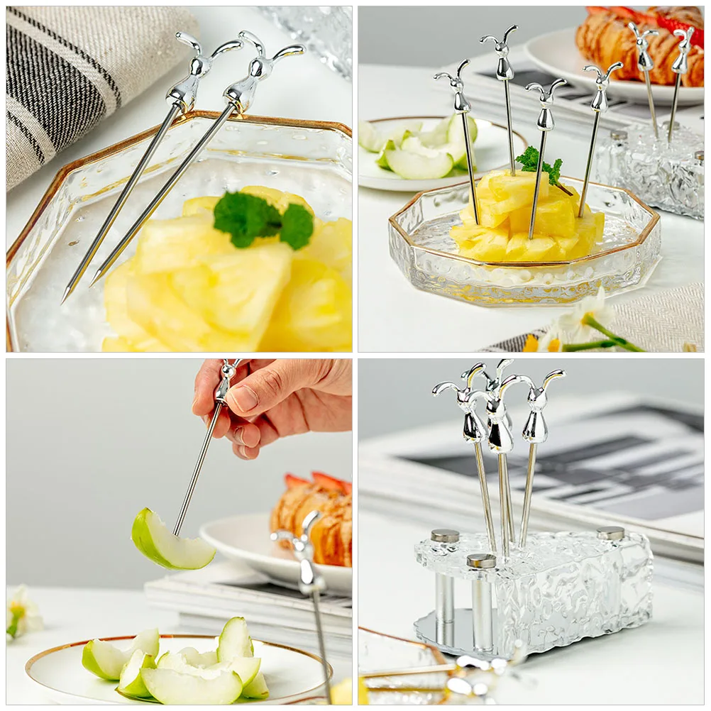 1 set 1 Set Stainless Steel Rabbit Fruit Picks Reusable Dessert Cake Forks Strong No Rust Metal Appetizer Picks For
1 set 1 Set Stainless Steel Rabbit Fruit Picks Reusable Dessert Cake Forks Strong No Rust Metal Appetizer Picks For