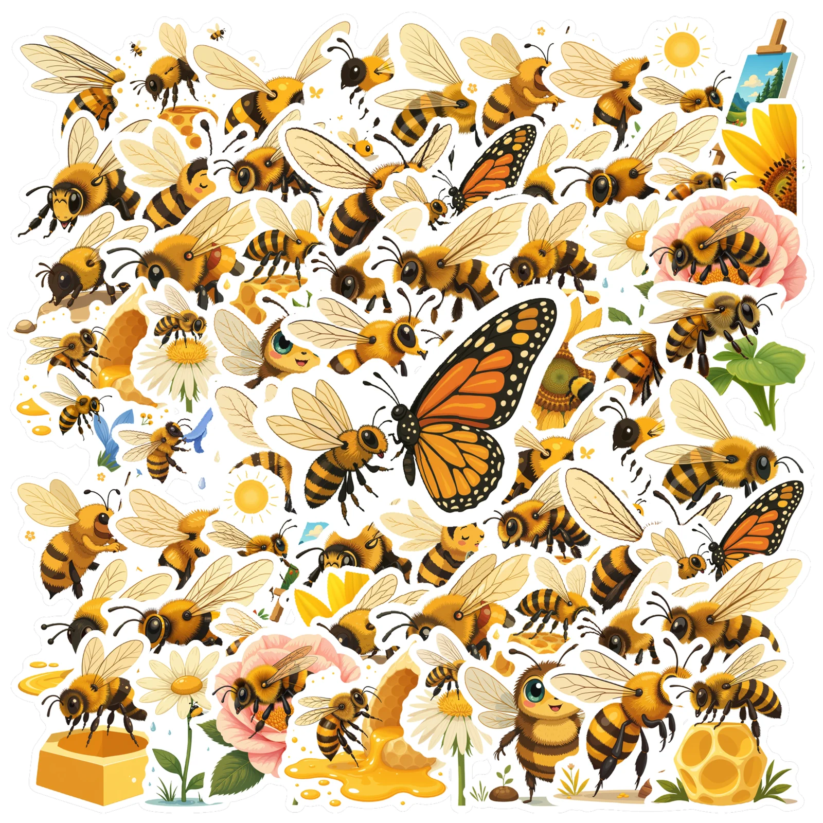 35pcs-100pcs Cute Flowers Stickers Nature Bees Stationery Stickers Animal Stickers For Guitar Laptop Helmet Skateboard Guitar
35pcs-100pcs Cute Flowers Stickers Nature Bees Stationery Stickers Animal Stickers For Guitar Laptop Helmet Skateboard Guitar