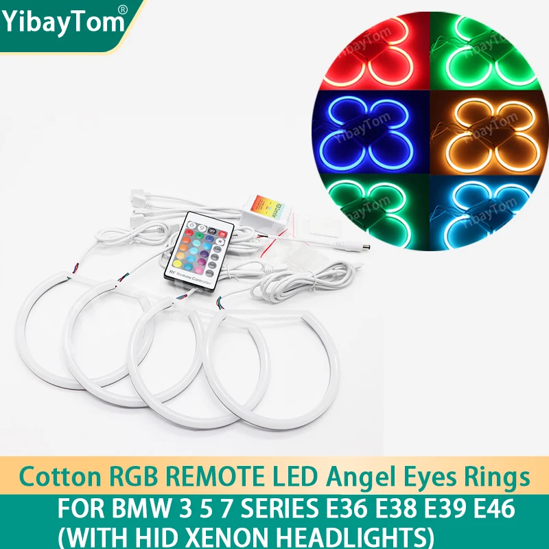 4x131 мм разноцветное RGB SMD хлопковое ранцевое кольцо для глаза ангела для BMW 3 5 7 серии E36 E38 E39 E46 (ксеноновые линзы фары)
4x131 мм разноцветное RGB SMD хлопковое ранцевое кольцо для глаза ангела для BMW 3 5 7 серии E36 E38 E39 E46 (ксеноновые линзы фары)