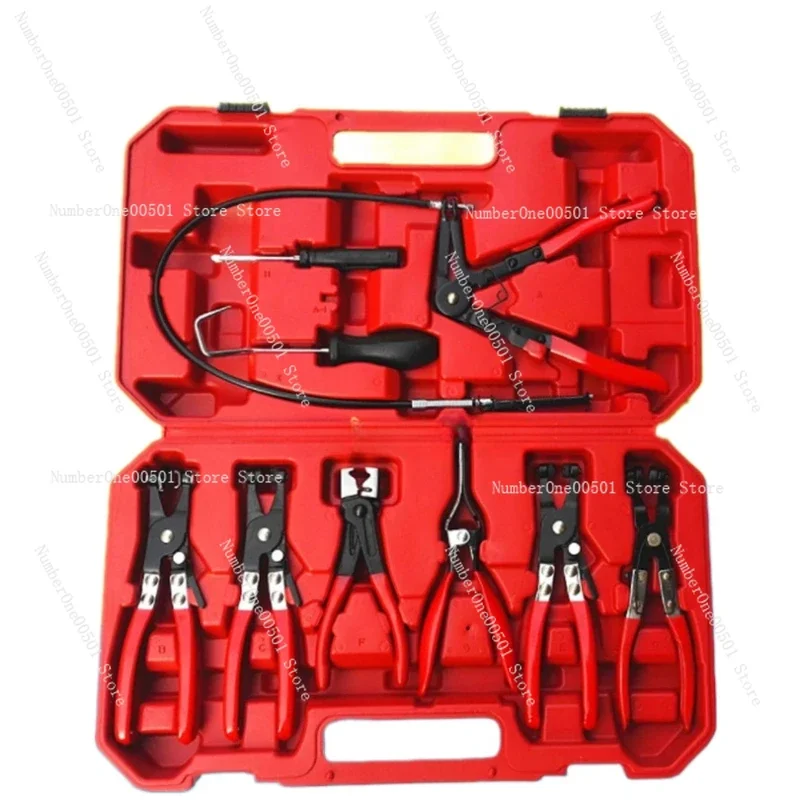Useful Hand Tool Set 9pcs Flexible Hose Clamp Pliers Set Swivel Jaw Flat Angled Band Automotive Tools Drill Bit
Useful Hand Tool Set 9pcs Flexible Hose Clamp Pliers Set Swivel Jaw Flat Angled Band Automotive Tools Drill Bit