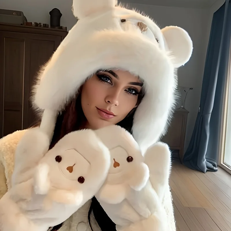 Зимний теплый ветрозащитный комплект-балаклава с прикрепленными рукавами для рук — пушистая шапка из полиэстера с дышащими свойствами, только ручная стирка
Зимний теплый ветрозащитный комплект-балаклава с прикрепленными рукавами для рук — пушистая шапка из полиэстера с дышащими свойствами, только ручная стирка