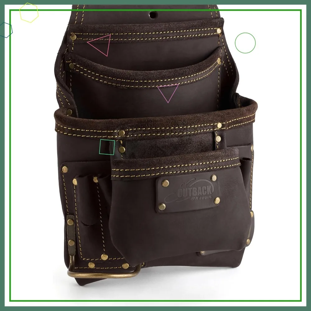 Heavy Duty Leather Tool Pouches - Double Stitching & Rivet Reinforced Pockets
Heavy Duty Leather Tool Pouches - Double Stitching & Rivet Reinforced Pockets