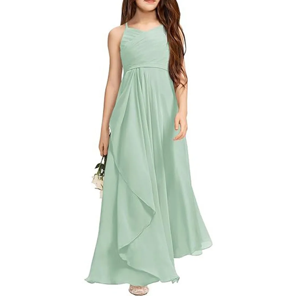 Fashion Green Color Junior Bridesmaid Dresses Chiffon V-Neck Girl Dress Flower Formal Dress for Wedding Girls
Fashion Green Color Junior Bridesmaid Dresses Chiffon V-Neck Girl Dress Flower Formal Dress for Wedding Girls