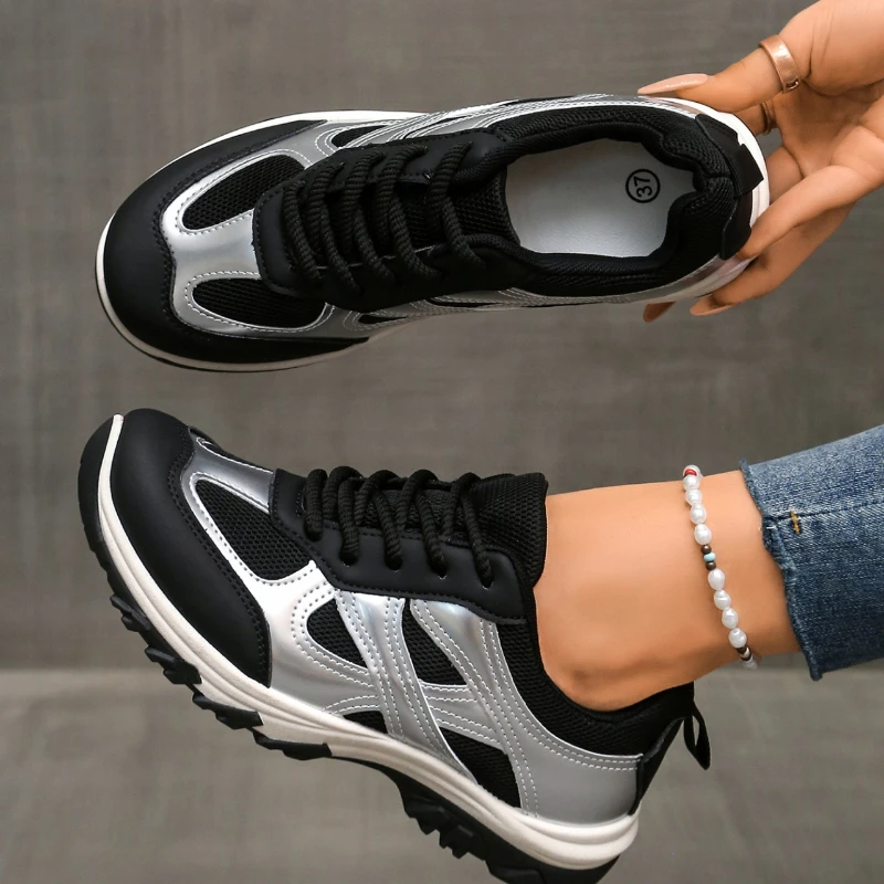 Новая модная разноцветная противоскользящая спортивная обувь для женщин весной 202, дышащая удобная повседневная обувь на шнуровке
Новая модная разноцветная противоскользящая спортивная обувь для женщин весной 202, дышащая удобная повседневная обувь на шнуровке