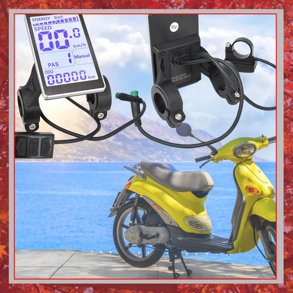Electric Bike LCD Display Screen Waterproof E Scooter M5 Panel Electric Bike LCD Display Meter for Mountain Electric Bike Parts
Electric Bike LCD Display Screen Waterproof E Scooter M5 Panel Electric Bike LCD Display Meter for Mountain Electric Bike Parts