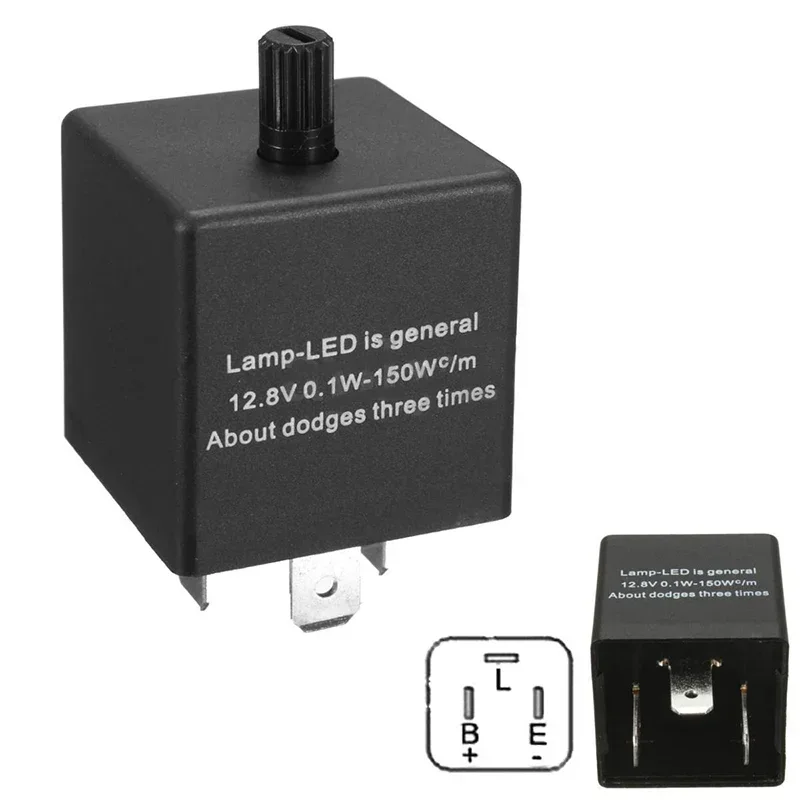 Carhome 3pins Car Motorcycle LED Flasher Relay 12V Universal LED Adjustable Electronic Flasher Relay For Turn Signal Light NEW
Carhome 3pins Car Motorcycle LED Flasher Relay 12V Universal LED Adjustable Electronic Flasher Relay For Turn Signal Light NEW