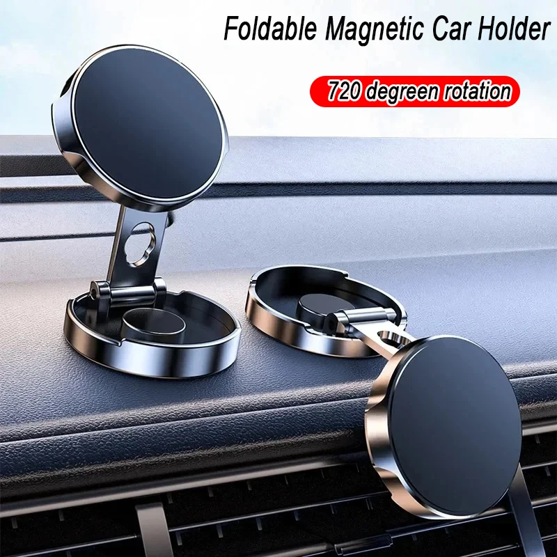 NEW Car Phone Holder Strong Magnetic Car Mobile Stand 720 Degree Rotation Foldable Round Aluminum Alloy Folding Bracket
NEW Car Phone Holder Strong Magnetic Car Mobile Stand 720 Degree Rotation Foldable Round Aluminum Alloy Folding Bracket