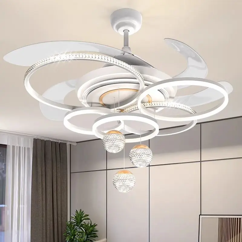 Living room fan chandelier modern simple atmosphere 2025 new light luxury crystal fan light
Living room fan chandelier modern simple atmosphere 2025 new light luxury crystal fan light