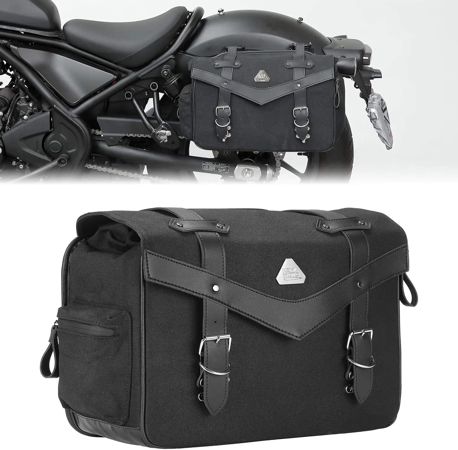 Motorcycle Side Bag Oil Waxed Canvas Leather Retro Saddle Bag Universal for Softail Dyna Sportster Cruiser 11L 15L Panniers Bag
Motorcycle Side Bag Oil Waxed Canvas Leather Retro Saddle Bag Universal for Softail Dyna Sportster Cruiser 11L 15L Panniers Bag