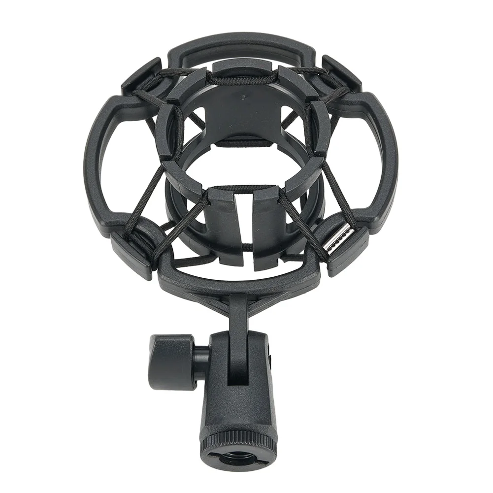 Practical Useful Microphone Mount Shock Adjustment Black With Locking Knob 14.8 X 9.8cm Clip For Large Diaphram Holder
Practical Useful Microphone Mount Shock Adjustment Black With Locking Knob 14.8 X 9.8cm Clip For Large Diaphram Holder