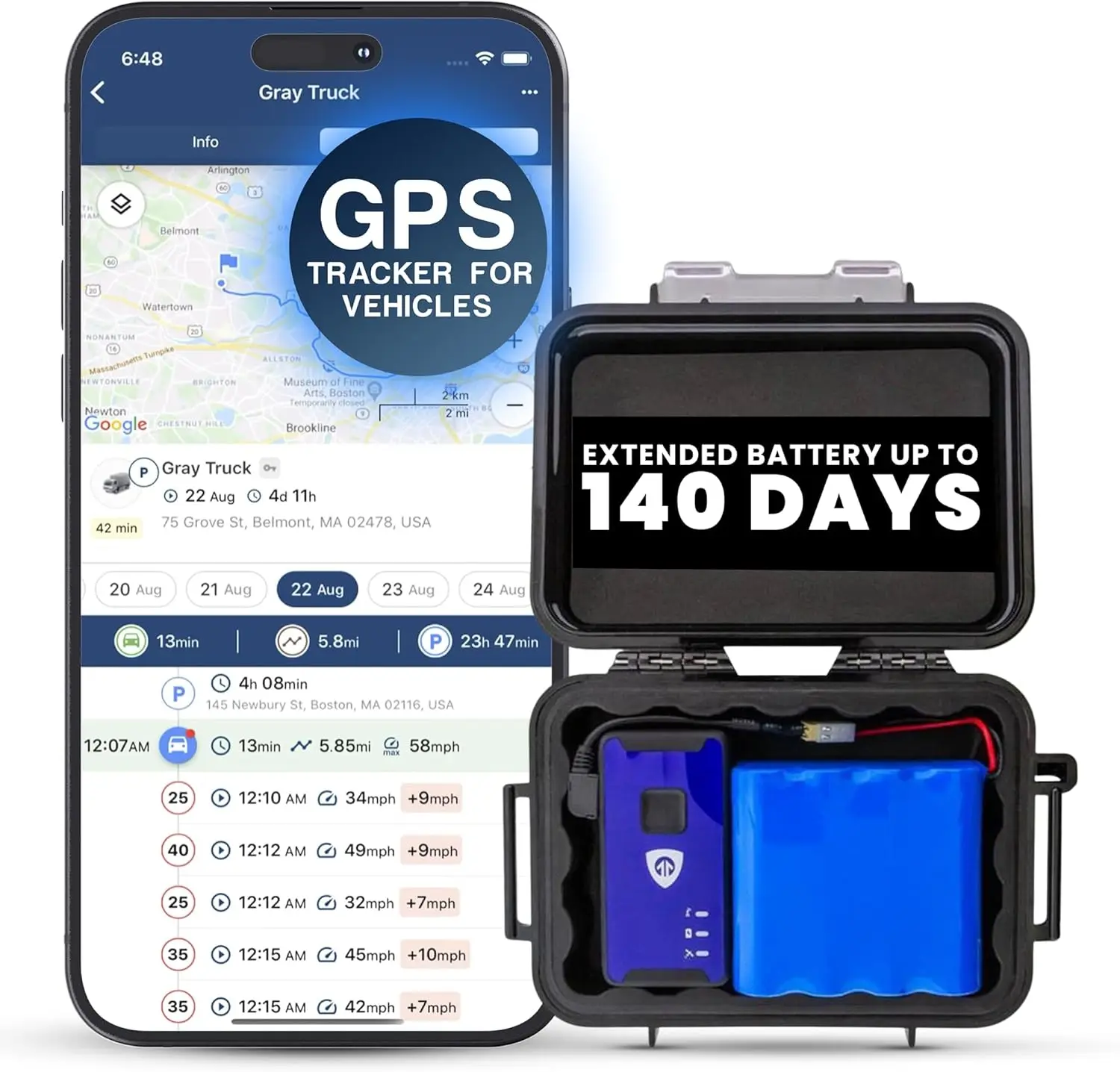 Magnetic Waterproof 4G LTE GPS Tracker for Vehicles & Assets with Long Battery Life, Real-Time Tracking
Magnetic Waterproof 4G LTE GPS Tracker for Vehicles & Assets with Long Battery Life, Real-Time Tracking