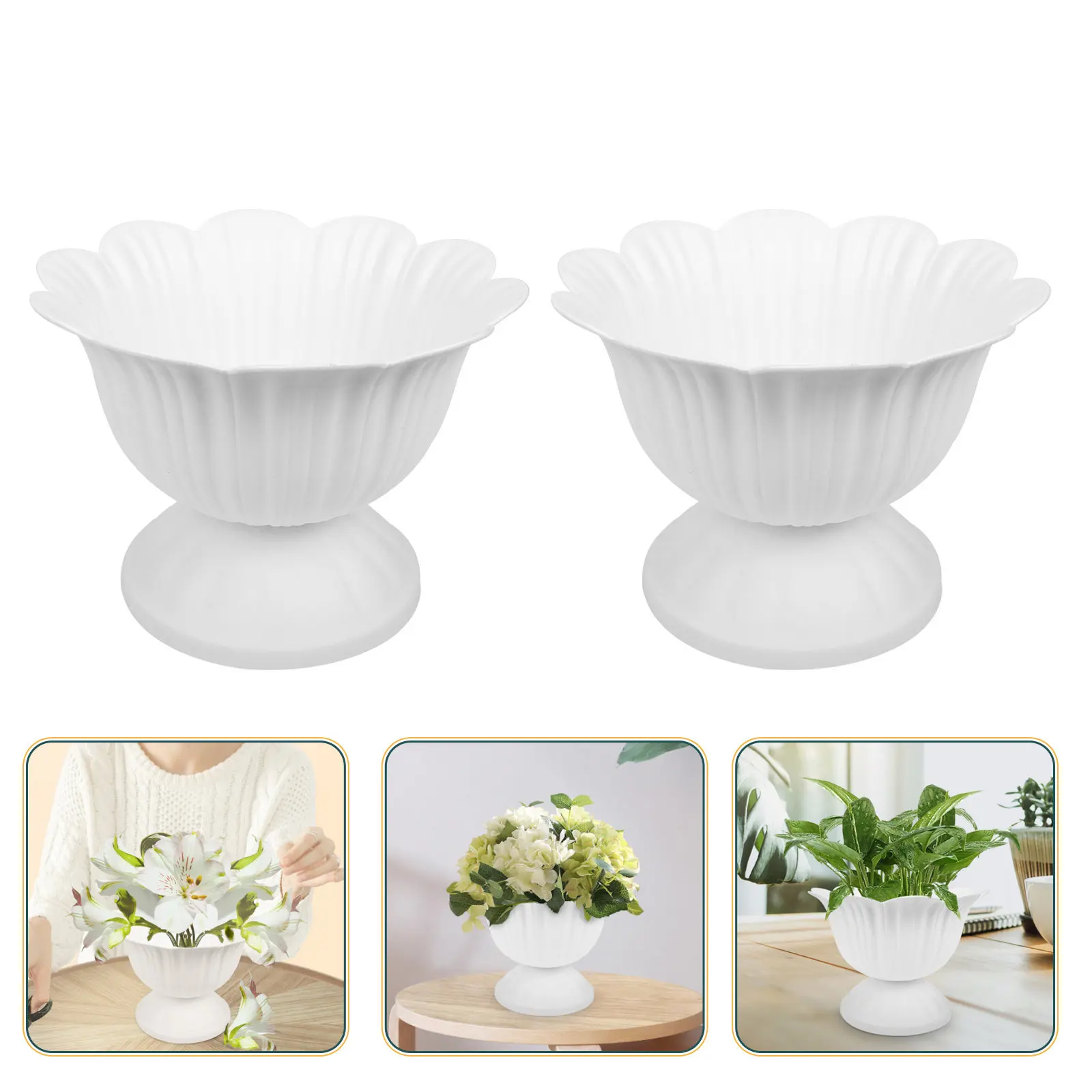 2Pcs European Style Roman Flower Pots Plastic Retro Planters for Indoor Outdoor Use Wedding Ceremony Office Party Home
2Pcs European Style Roman Flower Pots Plastic Retro Planters for Indoor Outdoor Use Wedding Ceremony Office Party Home