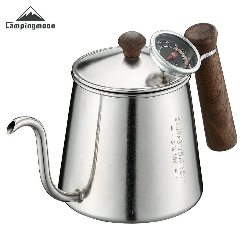 CAMPINGMOON Coffee hand pot 304 stainless steel goose neck fine mouthed pot outdoor kettle coffee pot
CAMPINGMOON Coffee hand pot 304 stainless steel goose neck fine mouthed pot outdoor kettle coffee pot