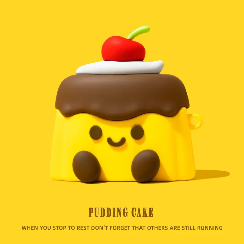 Очаровательный силиконовый чехол для торта «пудинг четвертого поколения» для AirPods, оригинальный милый стиль
Очаровательный силиконовый чехол для торта «пудинг четвертого поколения» для AirPods, оригинальный милый стиль