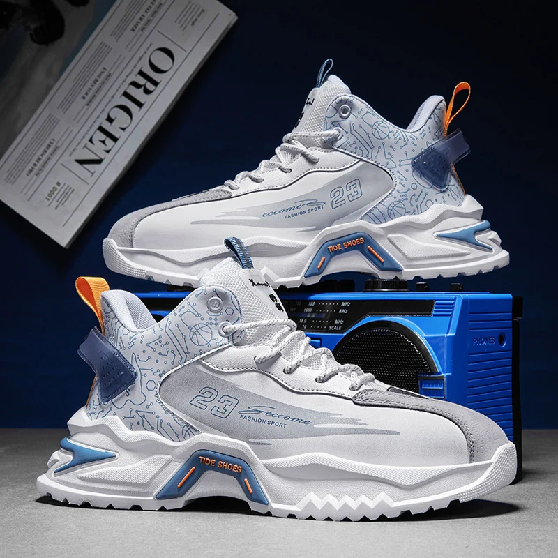 Мужская спортивная обувь, новая кожаная модная уличная тренировочная обувь для фитнеса, дышащая амортизирующая прогулочная обувь на толстой подошве, мужская обувь
Мужская спортивная обувь, новая кожаная модная уличная тренировочная обувь для фитнеса, дышащая амортизирующая прогулочная обувь на толстой подошве, мужская обувь