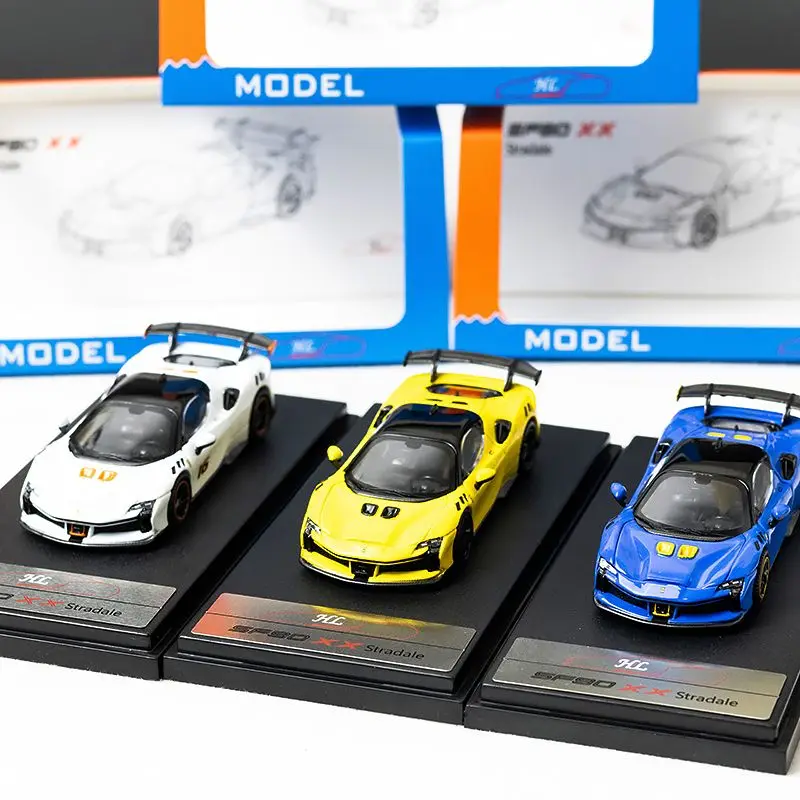 Литой под давлением XF HL масштаб 1:64 Ferrari SF90 XX Stradale, модель автомобиля из сплава с твердым верхом, Коллекционная игрушка, подарок, сувенир, украшение для дисплея
Литой под давлением XF HL масштаб 1:64 Ferrari SF90 XX Stradale, модель автомобиля из сплава с твердым верхом, Коллекционная игрушка, подарок, сувенир, украшение для дисплея