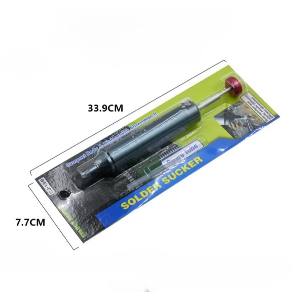 Durable Aluminum Alloy Solder Sucker Powerful Heat-Resistant Desoldering Pump with Tube Tin Removal Soldering Supplies
Durable Aluminum Alloy Solder Sucker Powerful Heat-Resistant Desoldering Pump with Tube Tin Removal Soldering Supplies