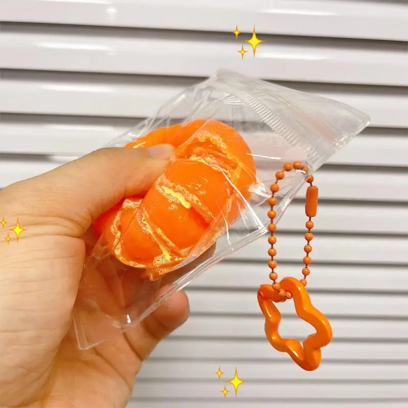 Cute Peeled Orange Keychain 1Pcs Soft Squeeze Stress Relief Toy for Car Key Pendant Party Favor
Cute Peeled Orange Keychain 1Pcs Soft Squeeze Stress Relief Toy for Car Key Pendant Party Favor