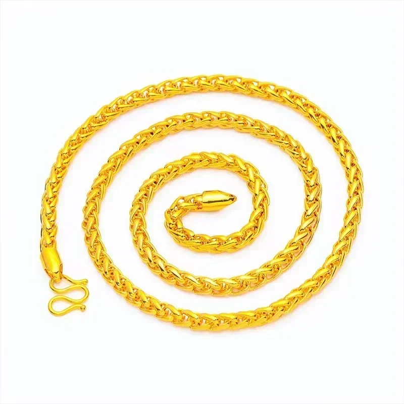 GoldAether Luxury 24K 9999 Pure Gold real gold Men's Twist Aggressive Necklace
GoldAether Luxury 24K 9999 Pure Gold real gold Men's Twist Aggressive Necklace