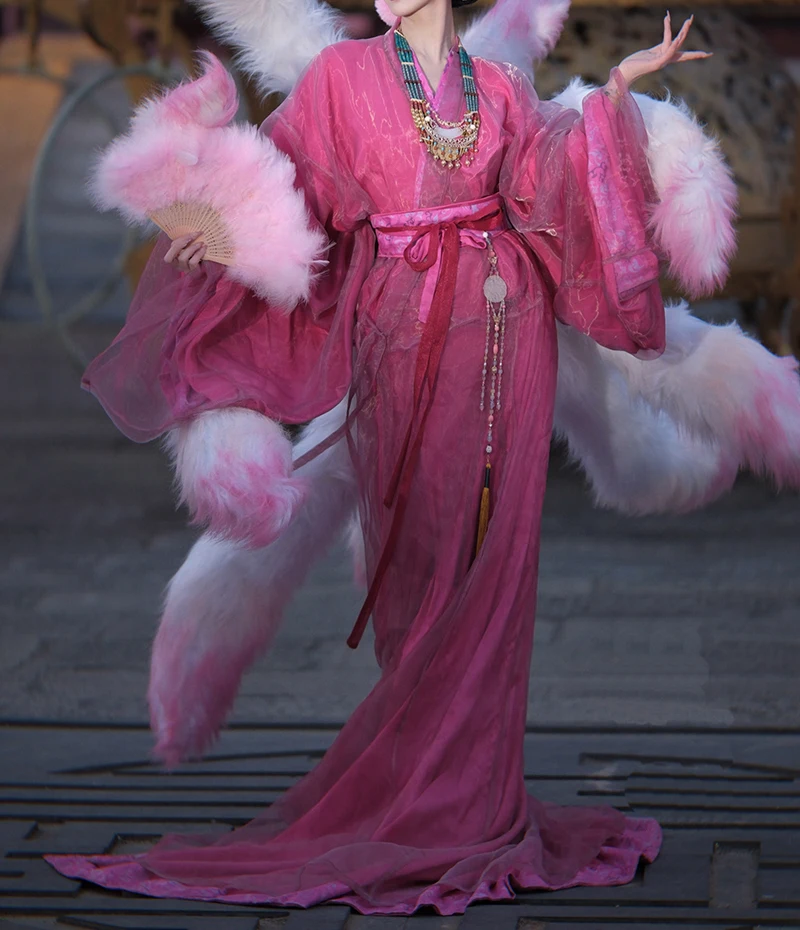 Pink Full Set Warring States Robe Tail Dragging Straight Skirt Super Fairy Recovery Ultra Beautiful Fashion Set for Women
Pink Full Set Warring States Robe Tail Dragging Straight Skirt Super Fairy Recovery Ultra Beautiful Fashion Set for Women