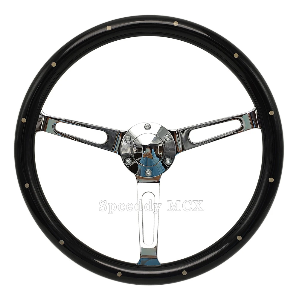 15inch 380mm Solid Wood Car Classic Steering Wheel Black With Willow No logo High Quality Electroplating
15inch 380mm Solid Wood Car Classic Steering Wheel Black With Willow No logo High Quality Electroplating
