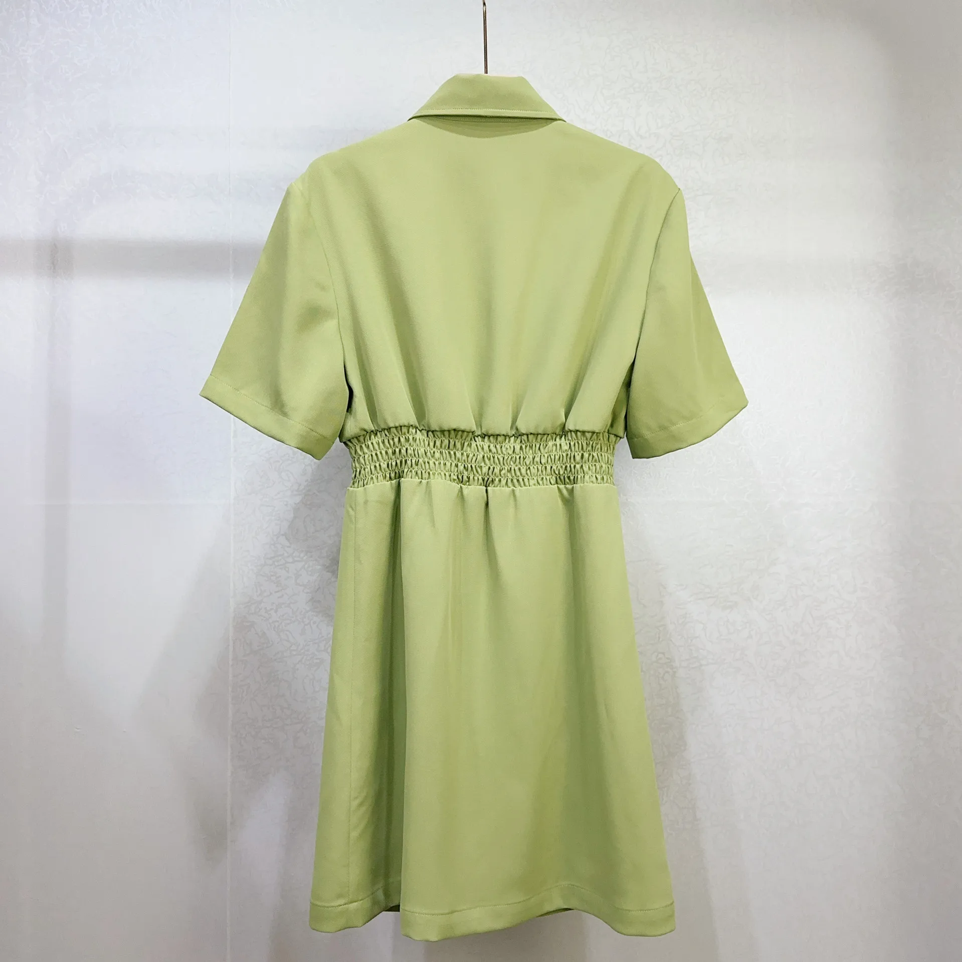 Women's Mini Dress Turn Down Collar Single Breasted Simple Casual 2024 Spring Summer New Elastic Waist Short Robe
Women's Mini Dress Turn Down Collar Single Breasted Simple Casual 2024 Spring Summer New Elastic Waist Short Robe